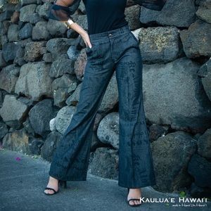 Kealoha tailored denim pants by kaulua’e